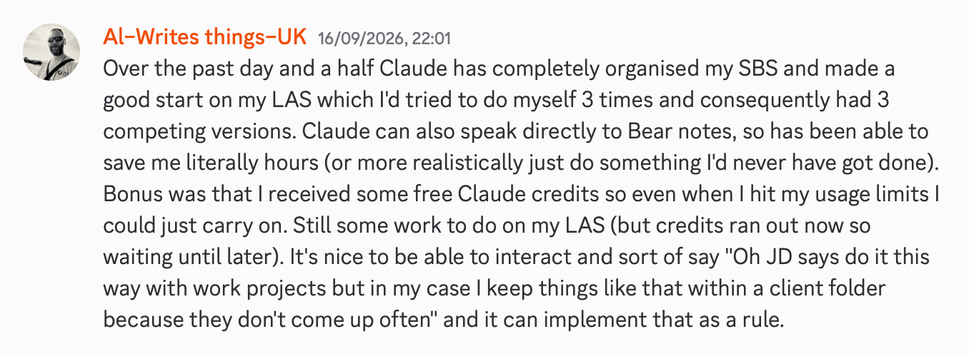 Testimonial from Al.